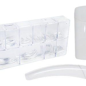 250 clear plastic nail tips box with large well area