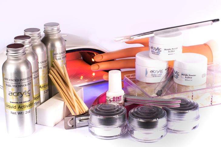 Complete Gel & Acrylic Nail Kit with Practice Hand