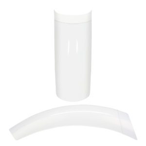 white plastic nail tips small well area 50pcs