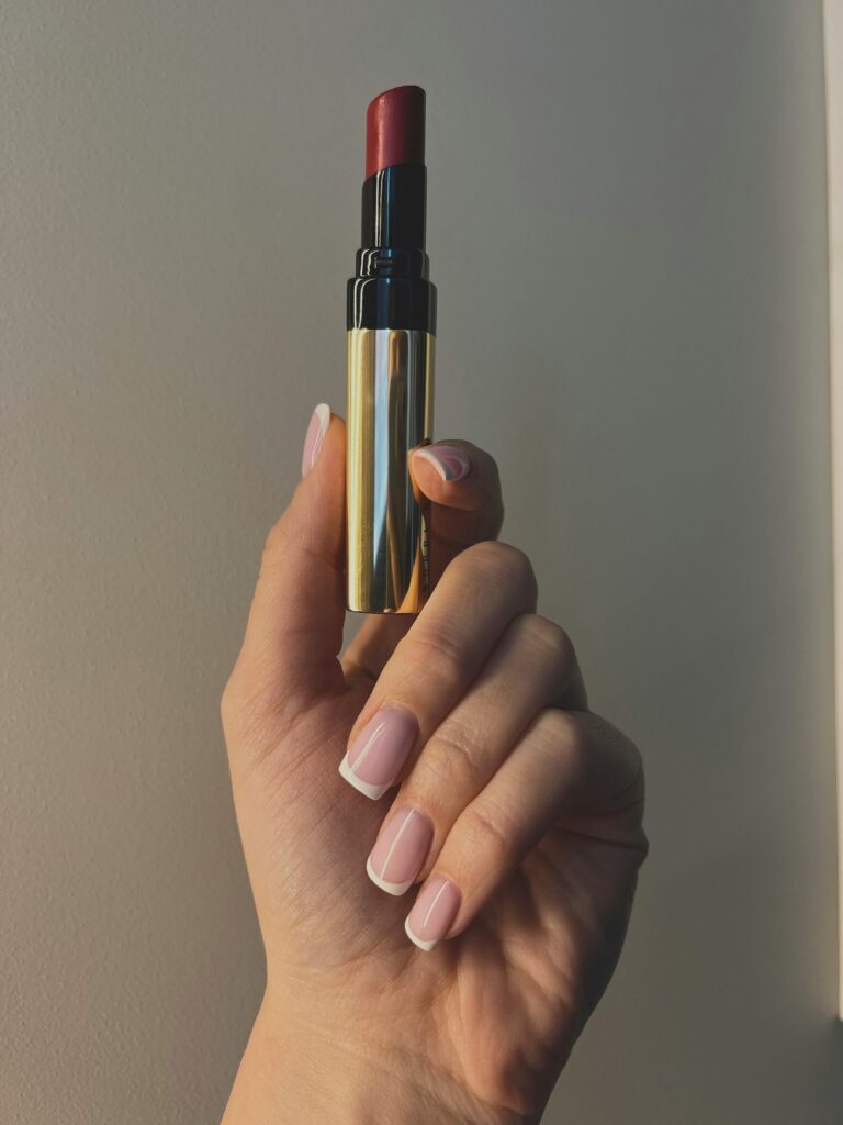 French Polish with lipstick